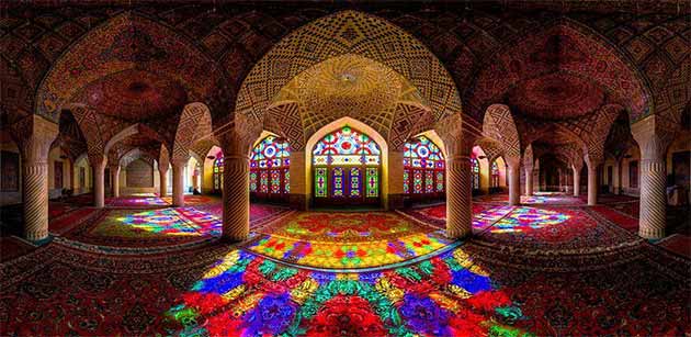 pink mosque of shiraz